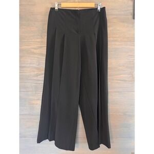 Elm Design Icelandic Design Black Wide Leg Pleated Trousers Handmade Peru Size 1